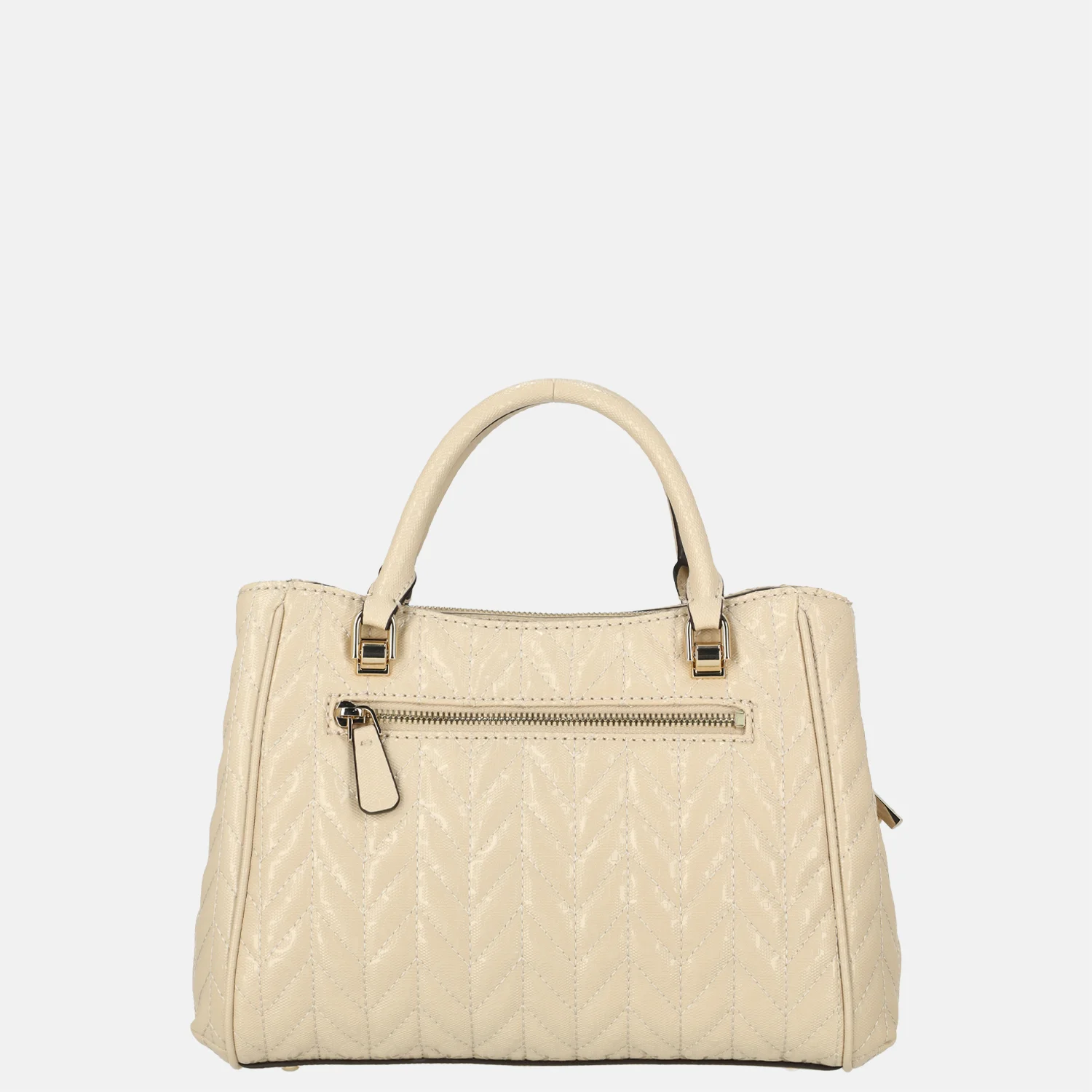 Guess Stacey girlfriend handtas light beige bij Duifhuizen