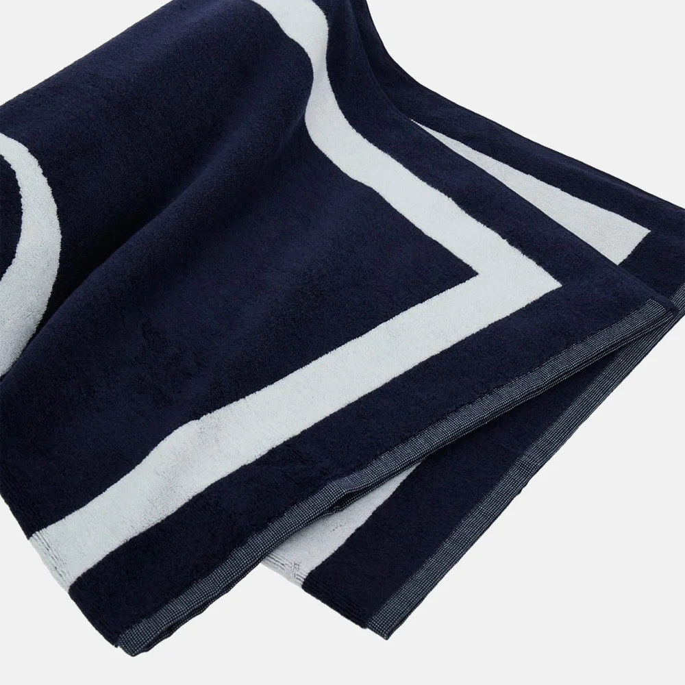 Guess Jacquard Towel smart blue bij Duifhuizen