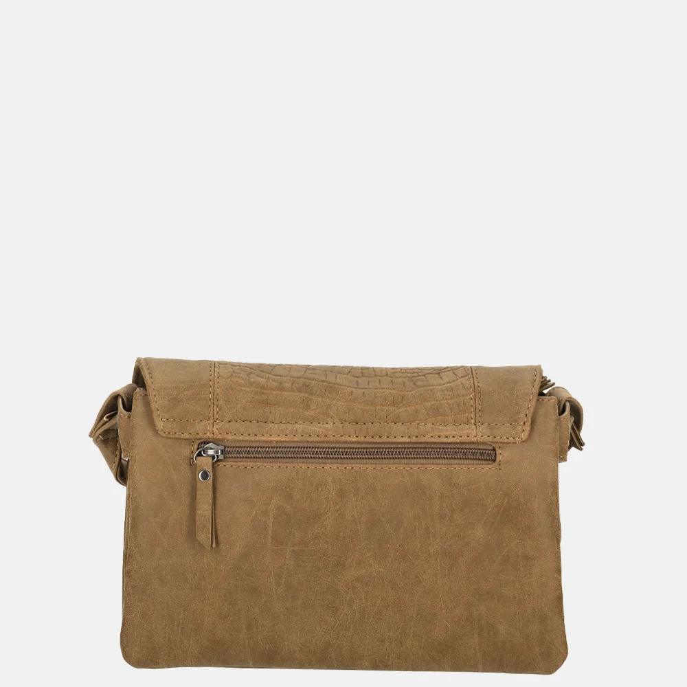 Enrico Benetti Josie crossbody tas camel bij Duifhuizen
