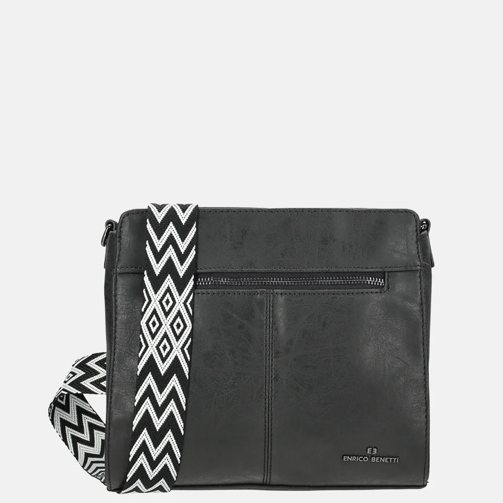 Enrico Benetti Stacey crossbody tas zwart
