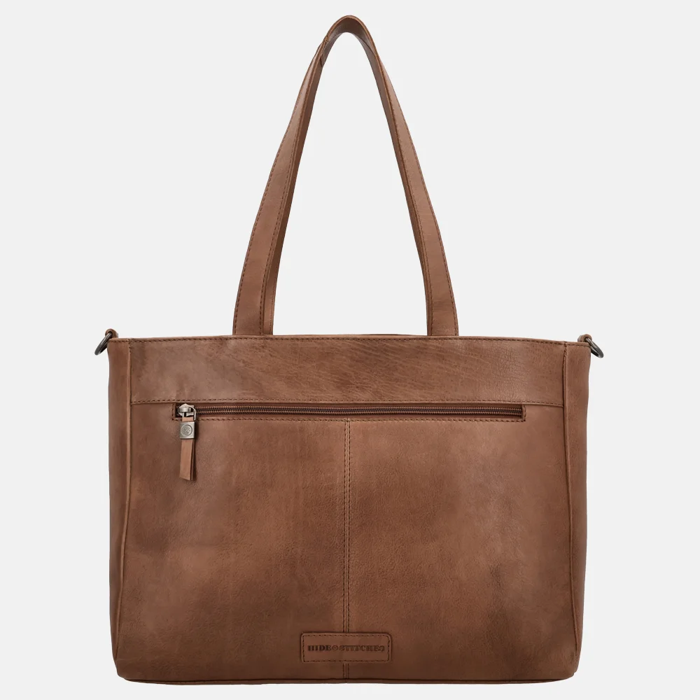 Hide & Stitches Inspired shopper bruin bij Duifhuizen