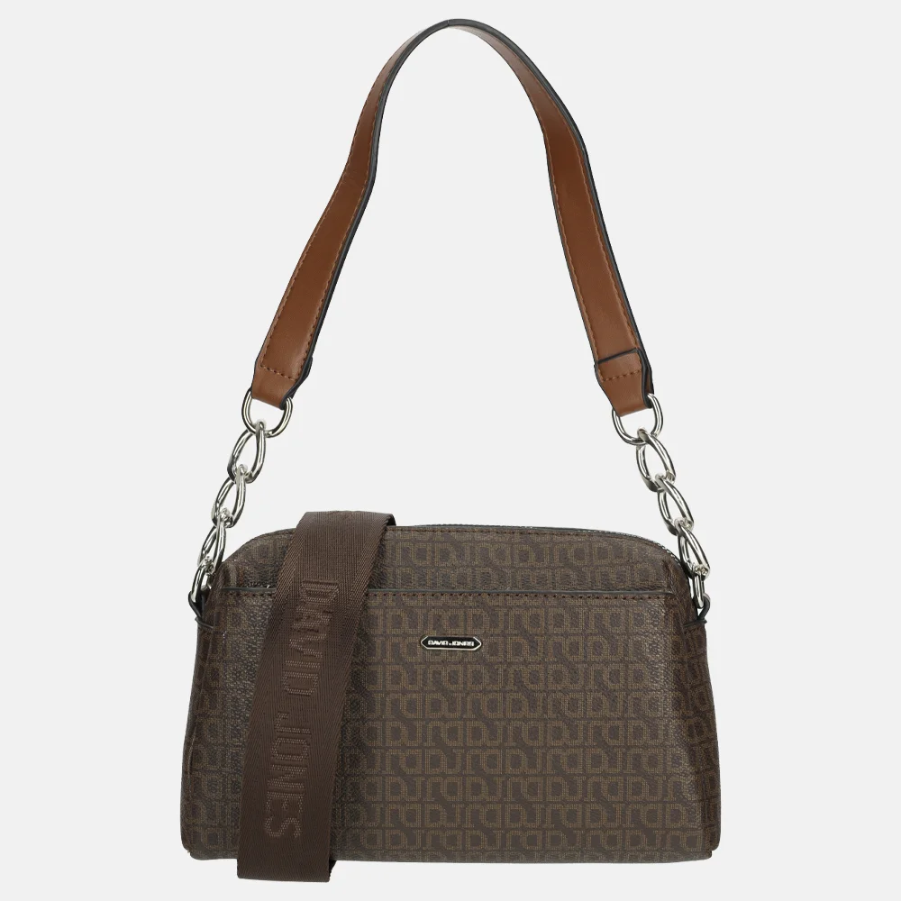 David Jones crossbody tas dark brown bij Duifhuizen