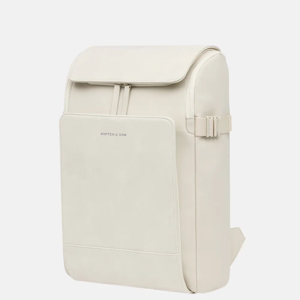 Kapten & Son Bali laptoprugzak M 15 inch sandstone bij Duifhuizen