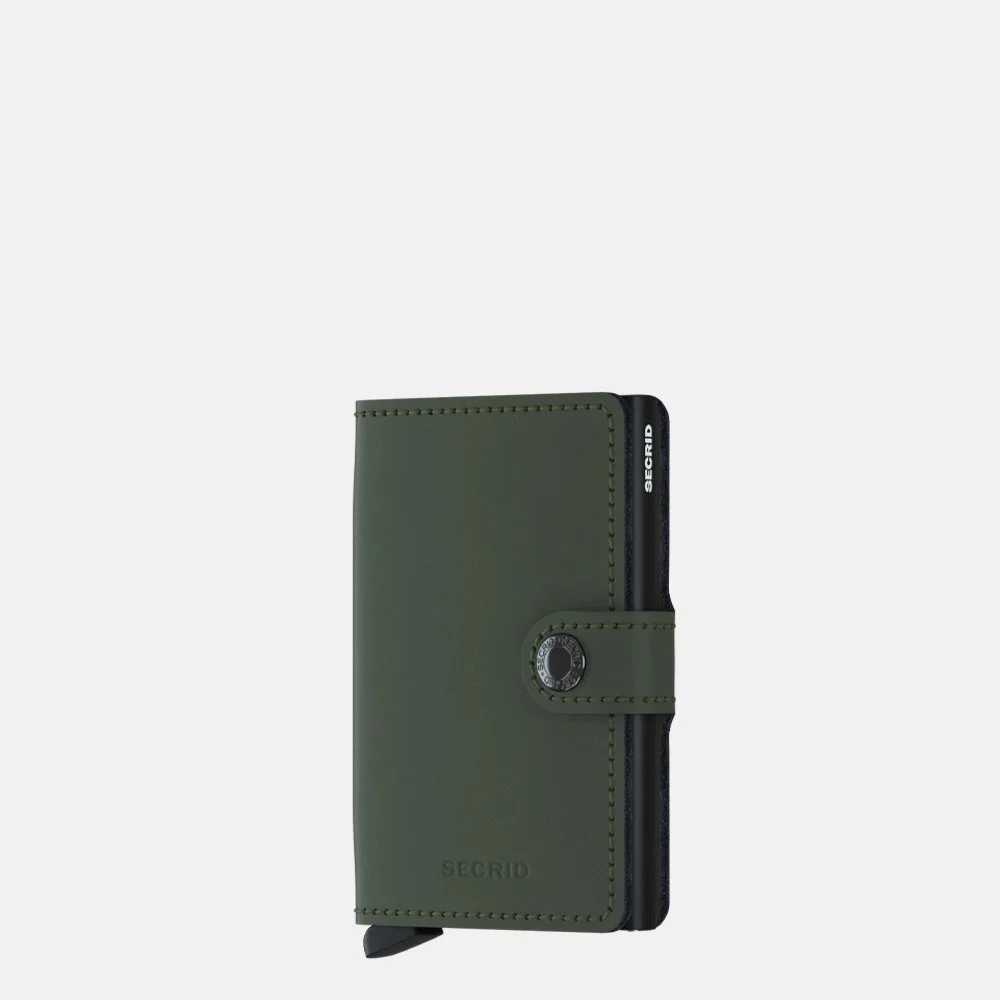 Secrid Miniwallet pasjeshouder matte green black bij Duifhuizen