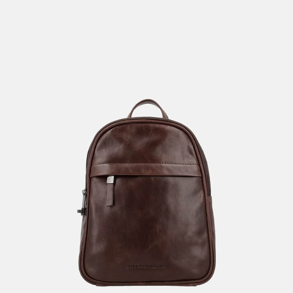 Hide & Stitches Porto rugzak S donkerbruin
