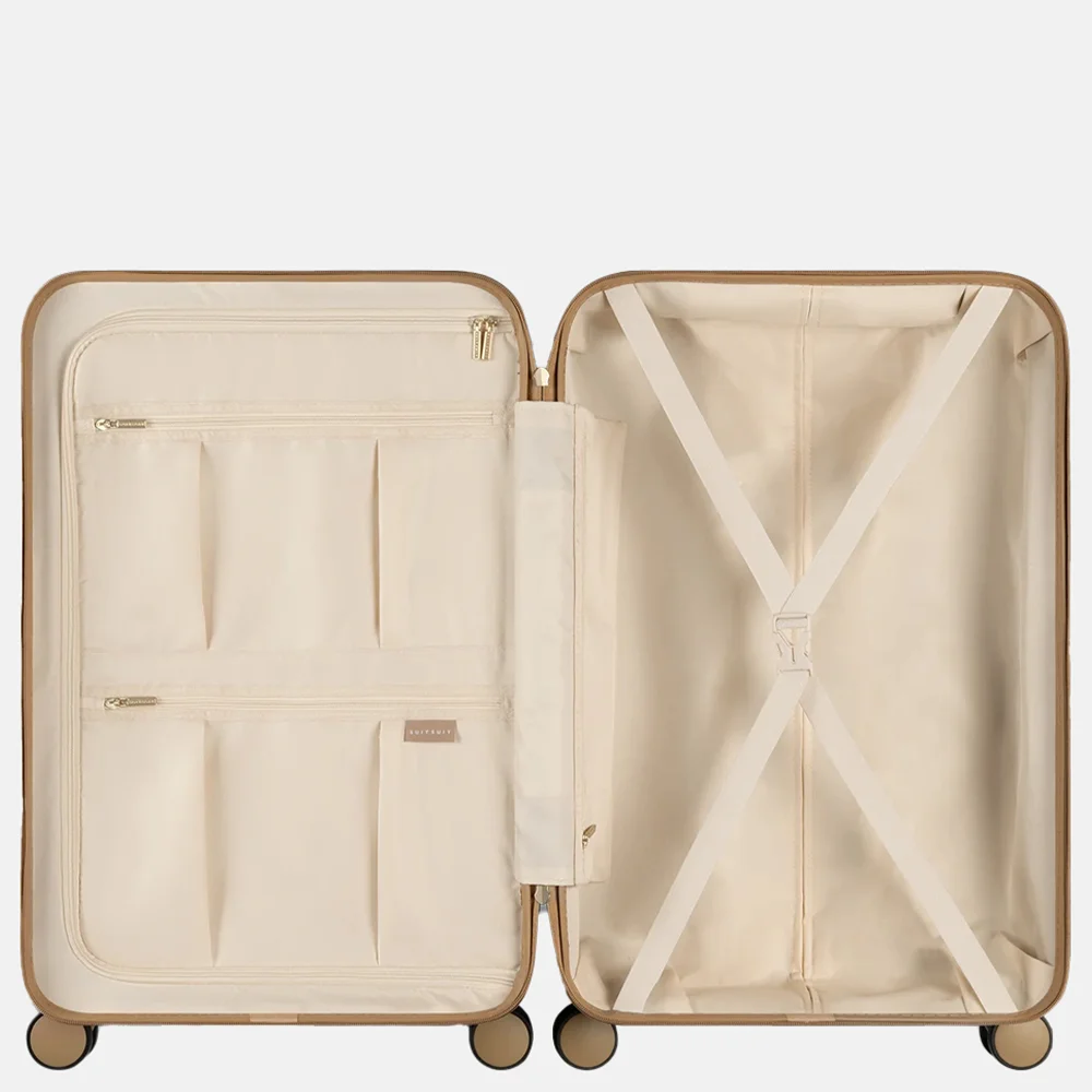 Suitsuit Fusion reiskoffer 76 cm iced coffee bij Duifhuizen