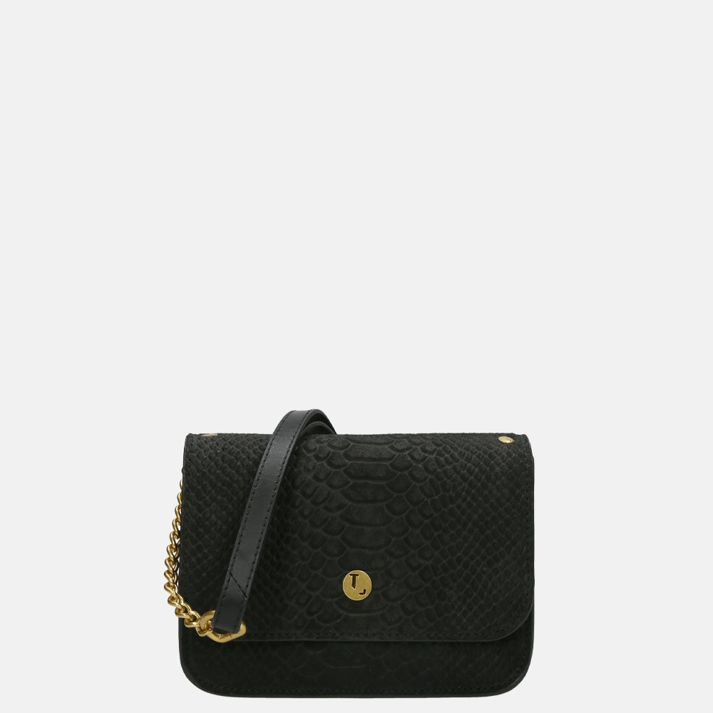 Loulou Essentiels Sugar Snake crossbody tas black