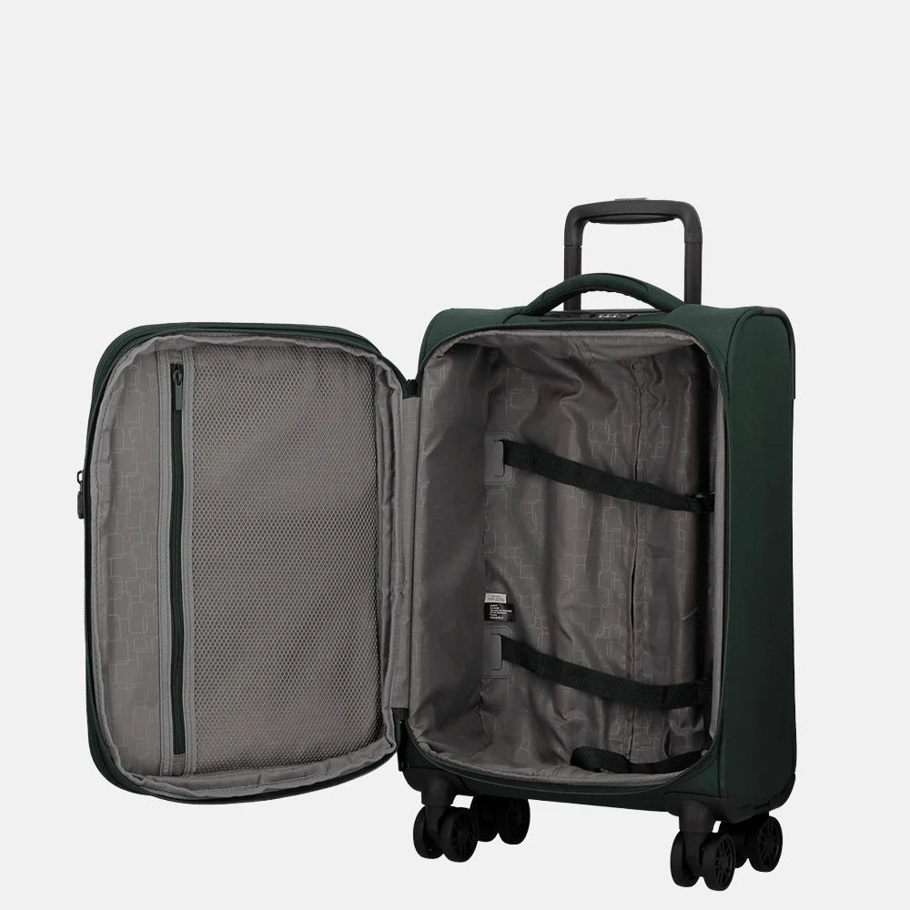 Jump Monthelys Souple Spinner 55cm Handbagage Koffer Donkergroen bij Duifhuizen