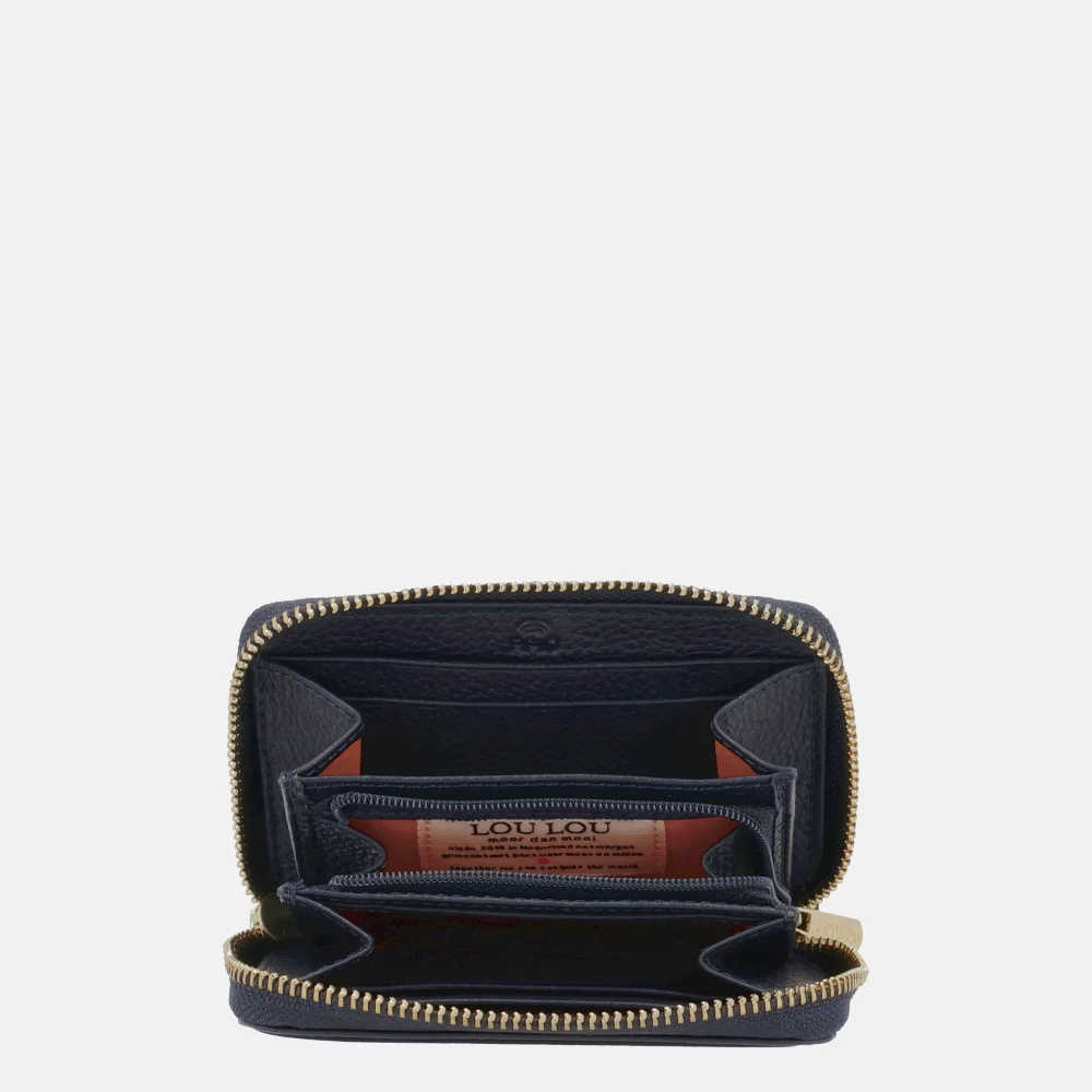 Loulou Essentiels Emilie portemonnee S dark blue bij Duifhuizen