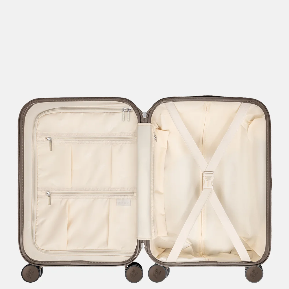 Suitsuit Natura handbagage koffer 55 cm plaza taupe bij Duifhuizen