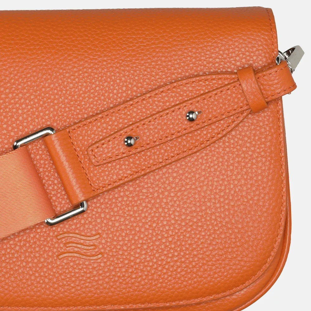 Crinkles crossbody tas orange bij Duifhuizen