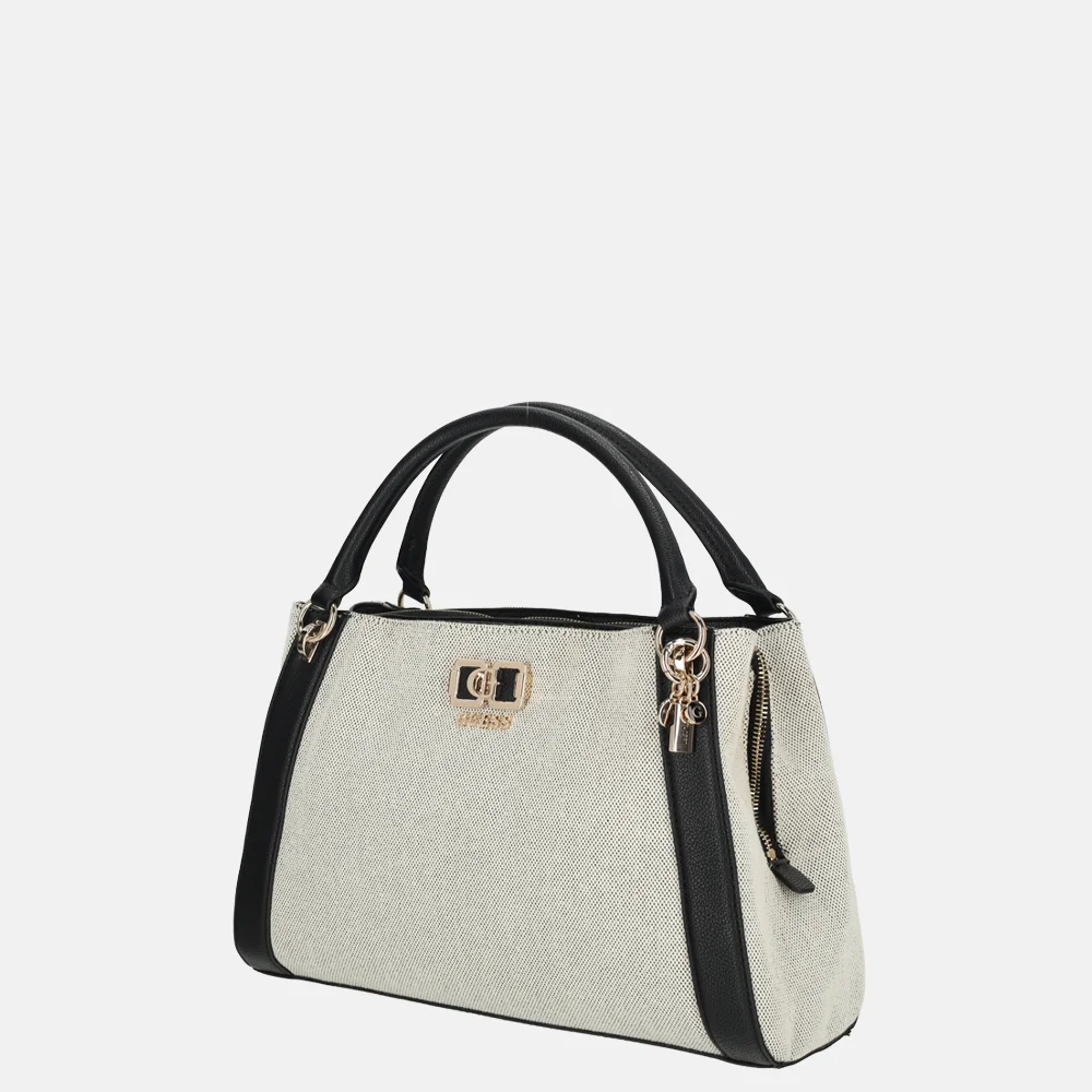 Guess Karnilla girlfriend schoudertas naturel/black bij Duifhuizen