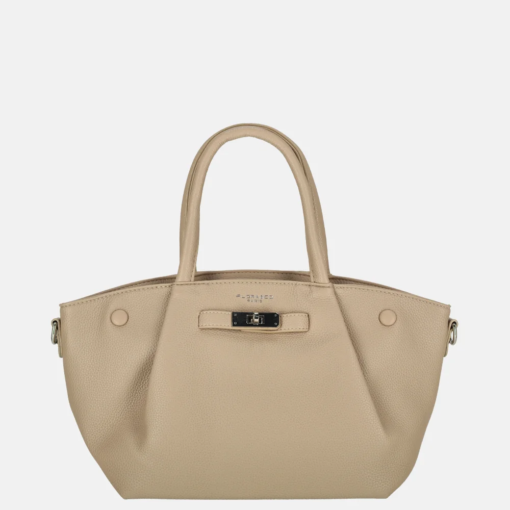 Flora & Co handtas beige bij Duifhuizen