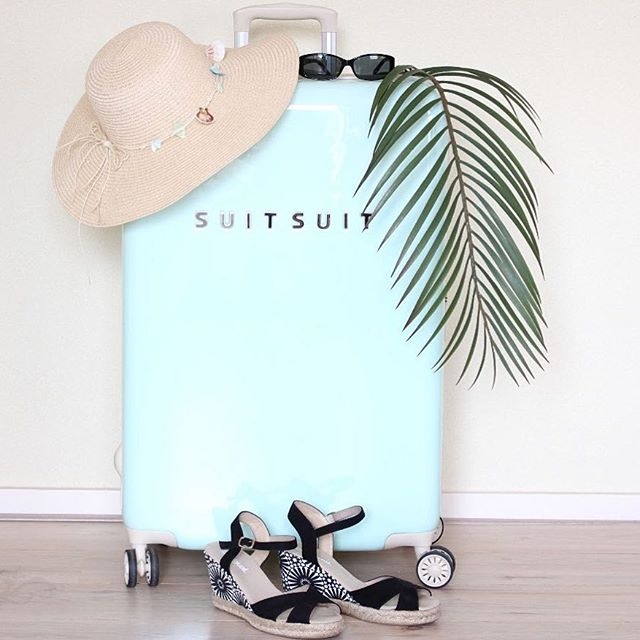 SUITSUIT Fabulous Fifties koffer 76 cm luminous mint bij Duifhuizen