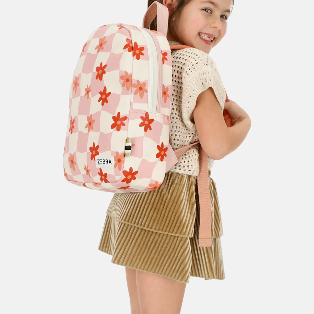 Zebra Trends kinderrugzak bloemen print bij Duifhuizen