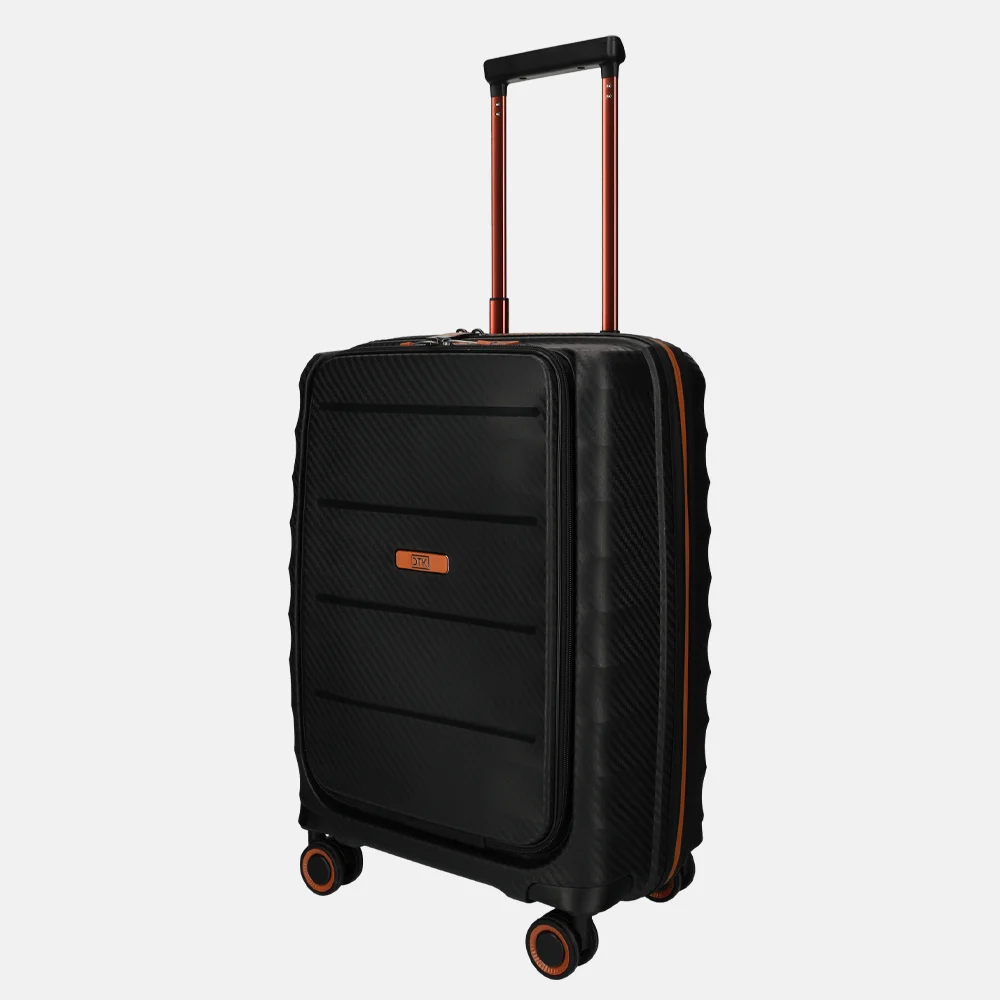 Duifhuizen Paloma handbagage koffer 55 cm black/copper bij Duifhuizen