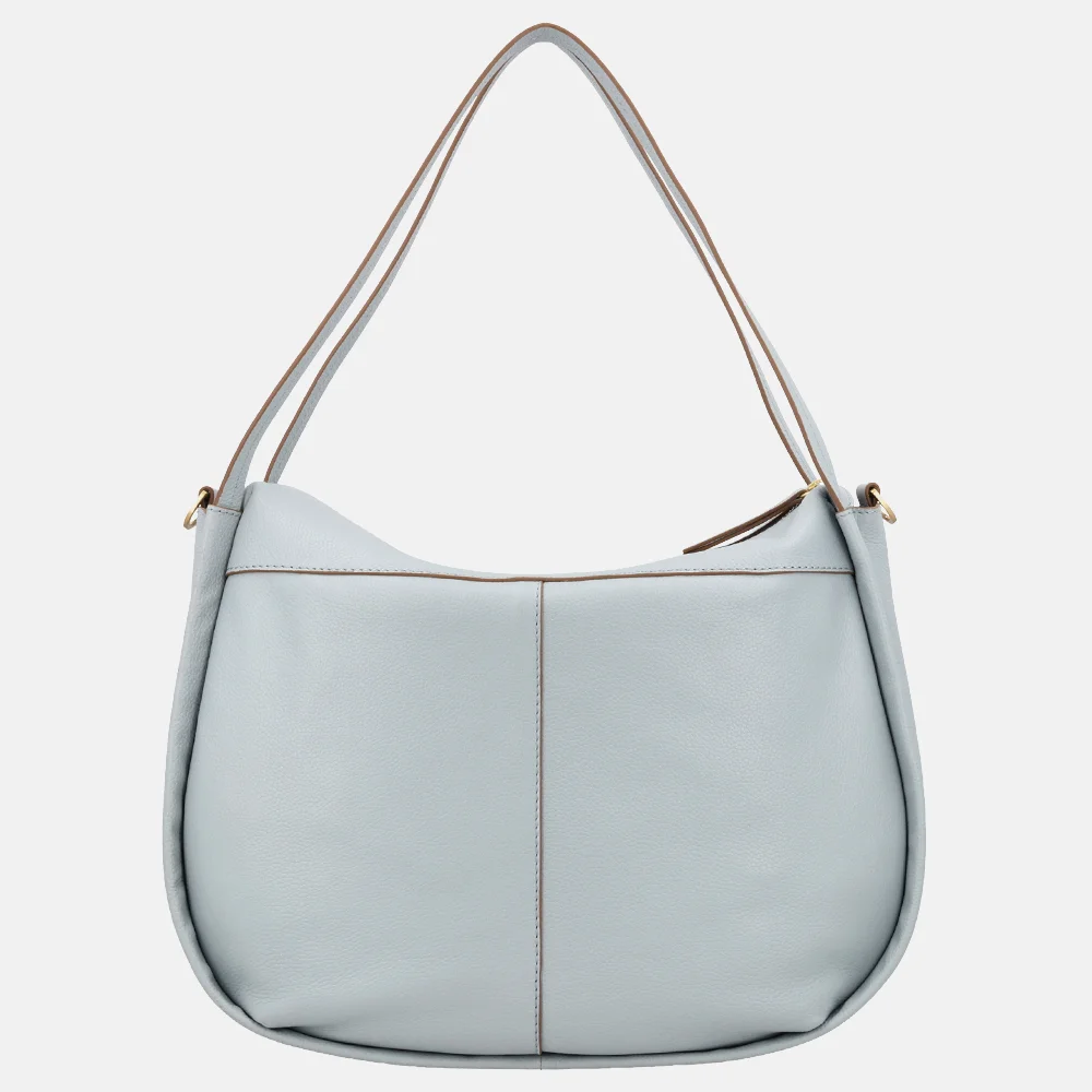 Loulou Essentiels Lou schoudertas blue aura bij Duifhuizen