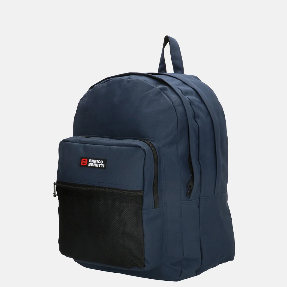 Enrico Benetti Amsterdam rugzak 16 inch blauw bij Duifhuizen