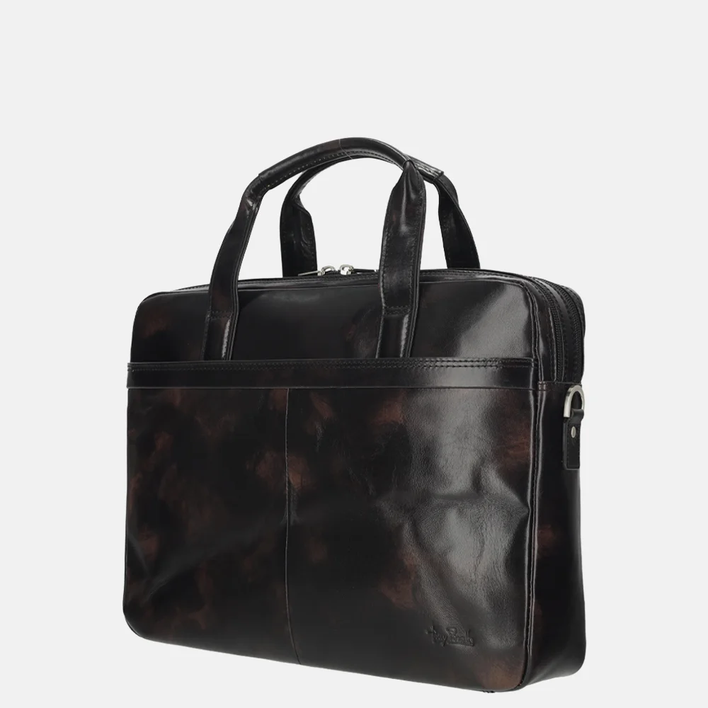 Tony Perotti Van Gogh laptoptas 15 inch zwart bij Duifhuizen