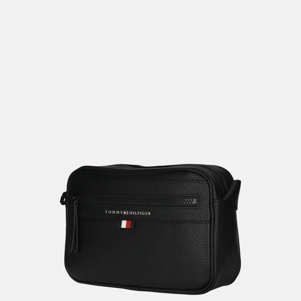 Tommy Hilfiger Essential Reporter crossbody tas black bij Duifhuizen