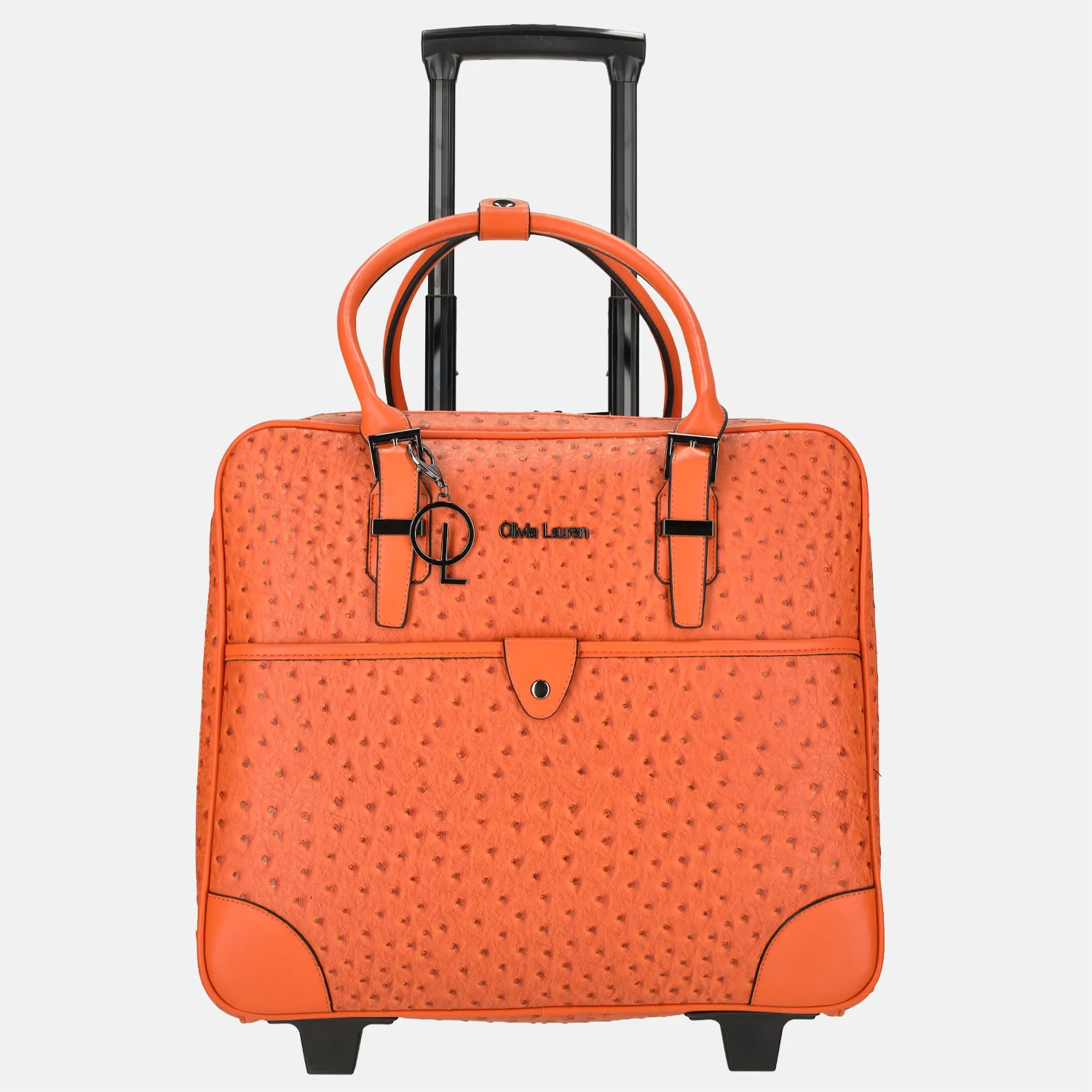 Olivia Lauren business trolley 42 CM 16 inch struis oranje bij Duifhuizen