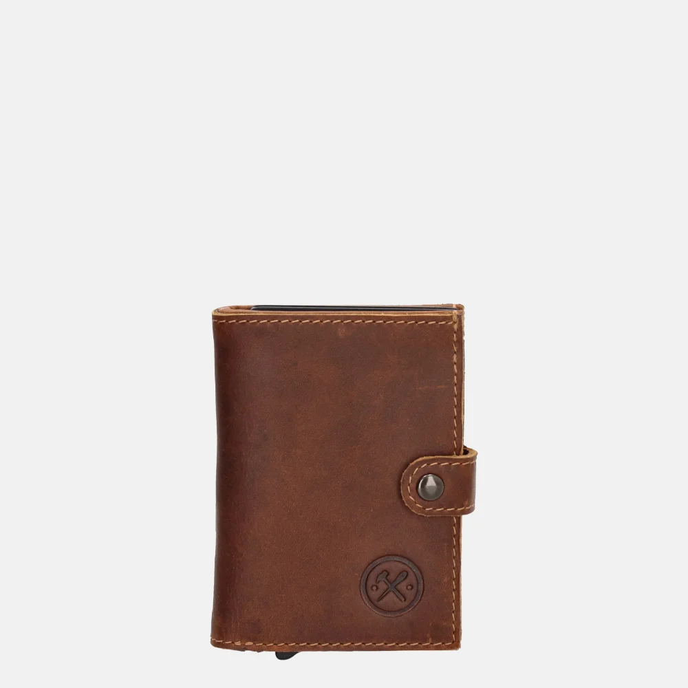 Hide & Stitches Safety Wallet pasjeshouder cognac