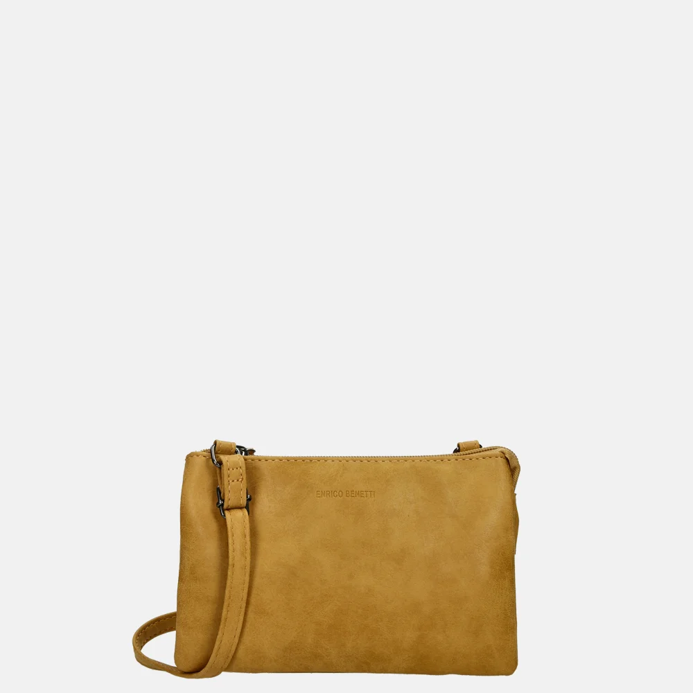 Enrico Benetti Anna crossbody tas ochre bij Duifhuizen