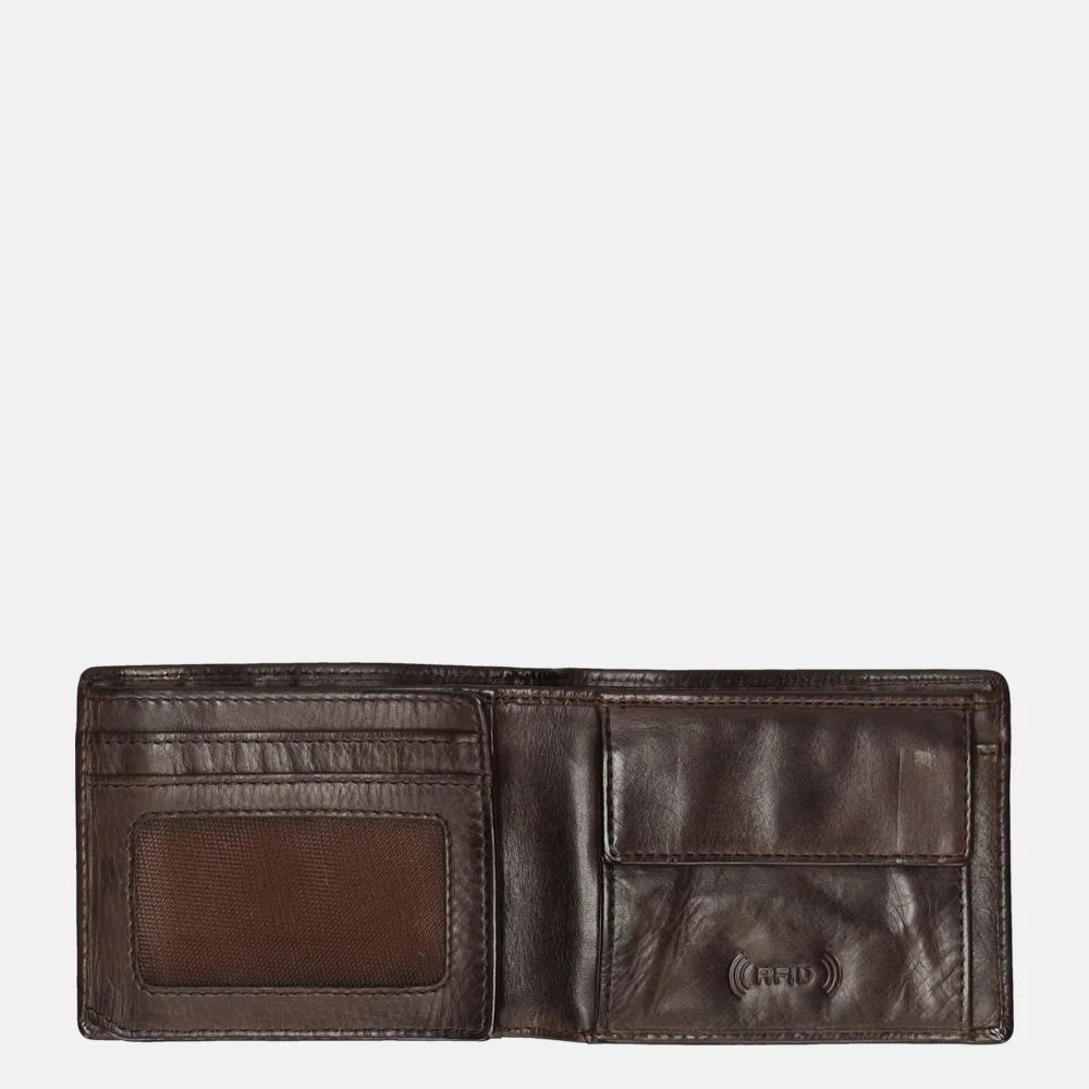 Bear Design billfold brown bij Duifhuizen