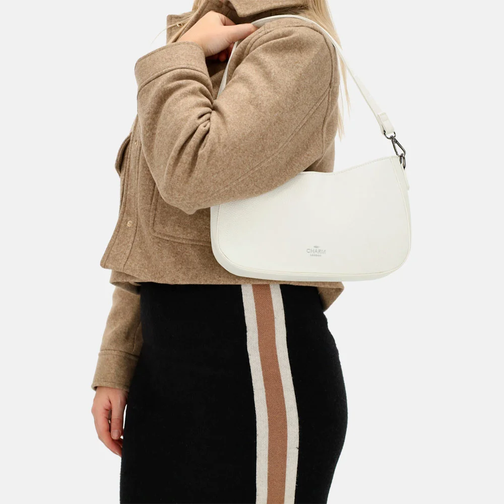 Charm London schoudertas white bij Duifhuizen