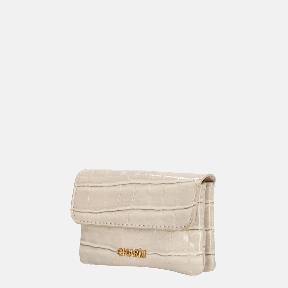 Charm London Knightbridge portemonnee S beige bij Duifhuizen