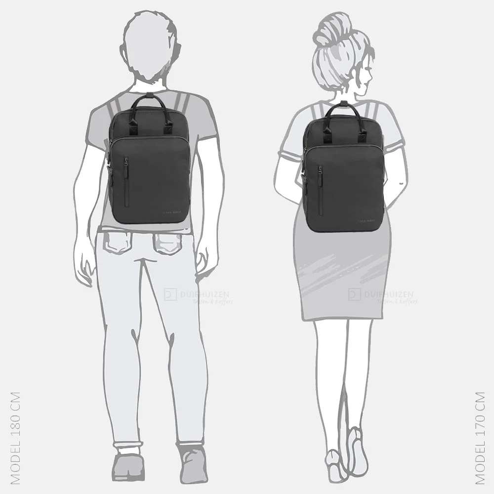 New Rebels William rugzak 15.6 inch black bij Duifhuizen