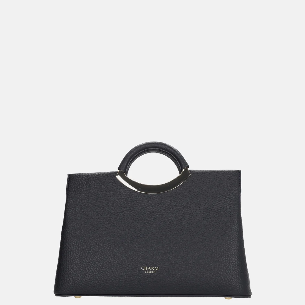 Charm London handtas beugel blauw bij Duifhuizen