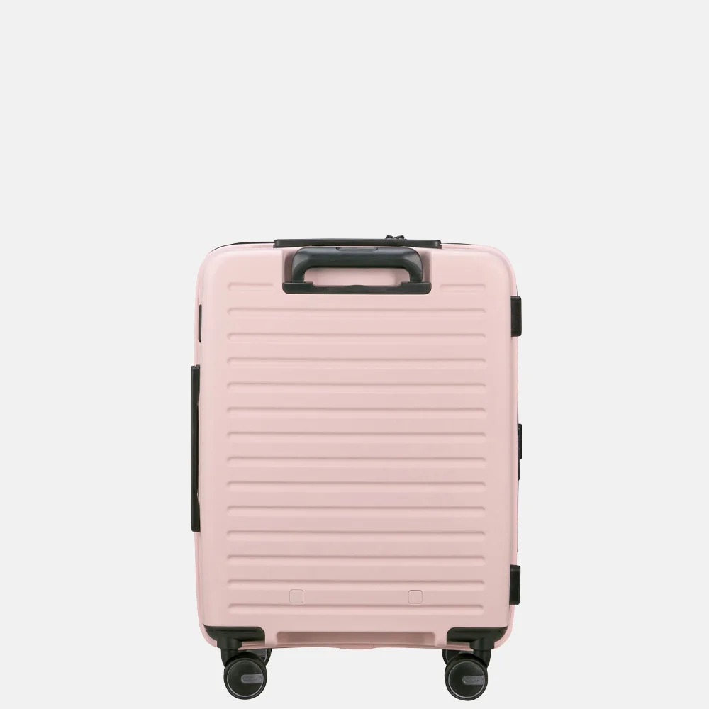Samsonite Restackd frontpocket handbagage koffer 55 cm rose bij Duifhuizen