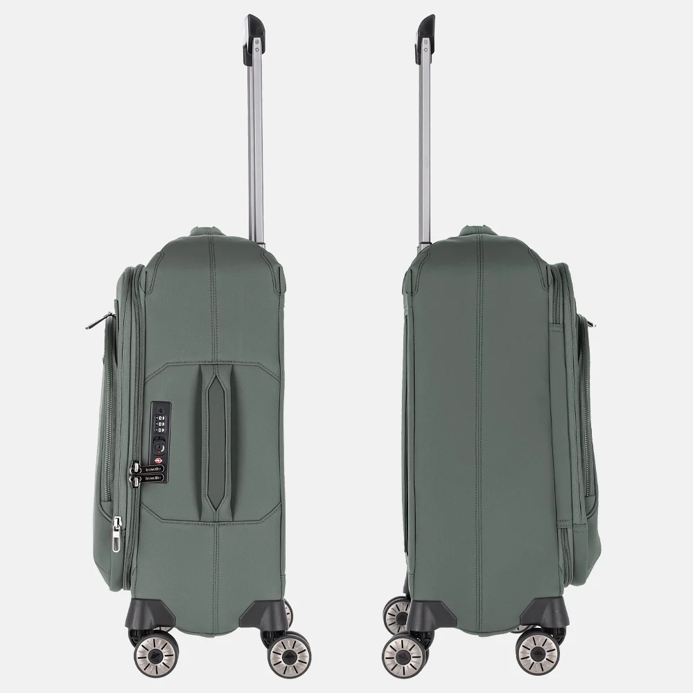 Travelite Priima handbagage koffer 55 cm olive bij Duifhuizen