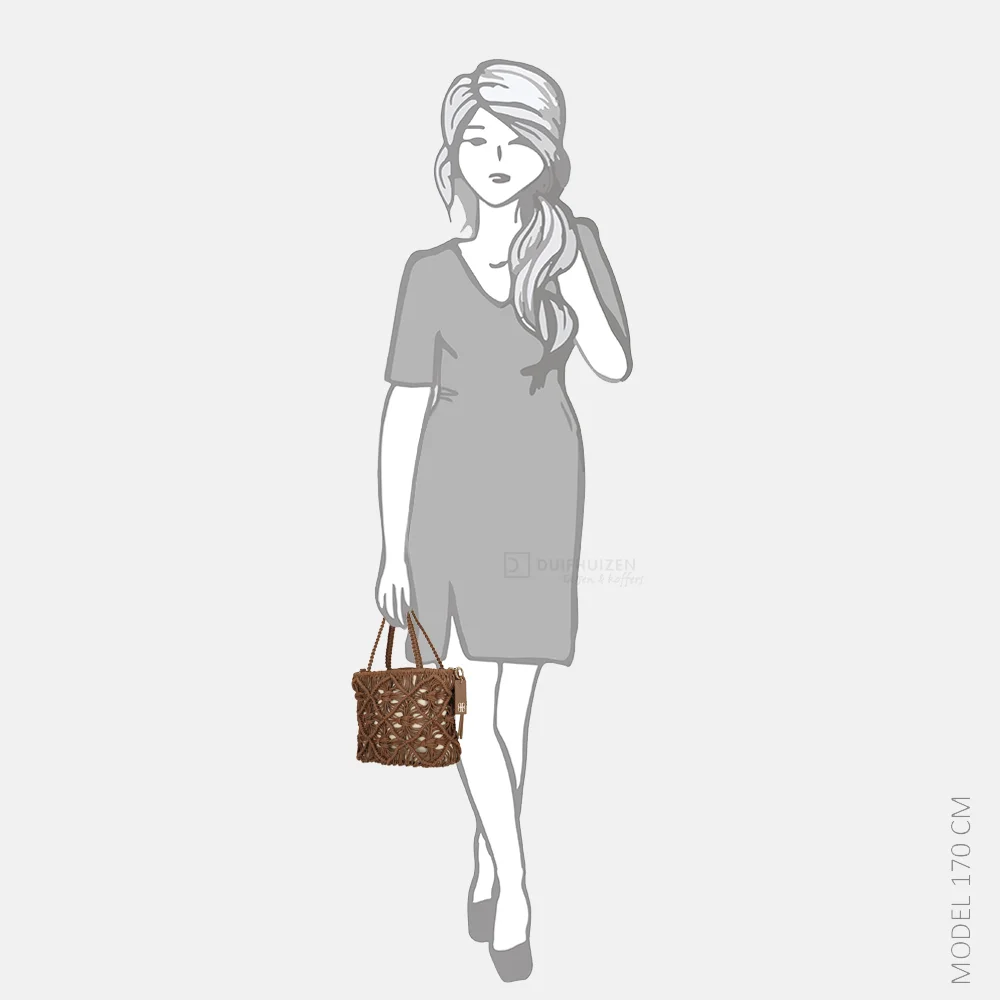 Laurent David Babette handtas S gehaakt brown bij Duifhuizen