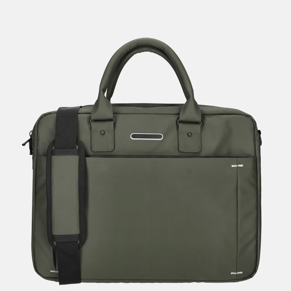 Enrico Benetti Northem laptoptas 17 inch olijfgroen bij Duifhuizen