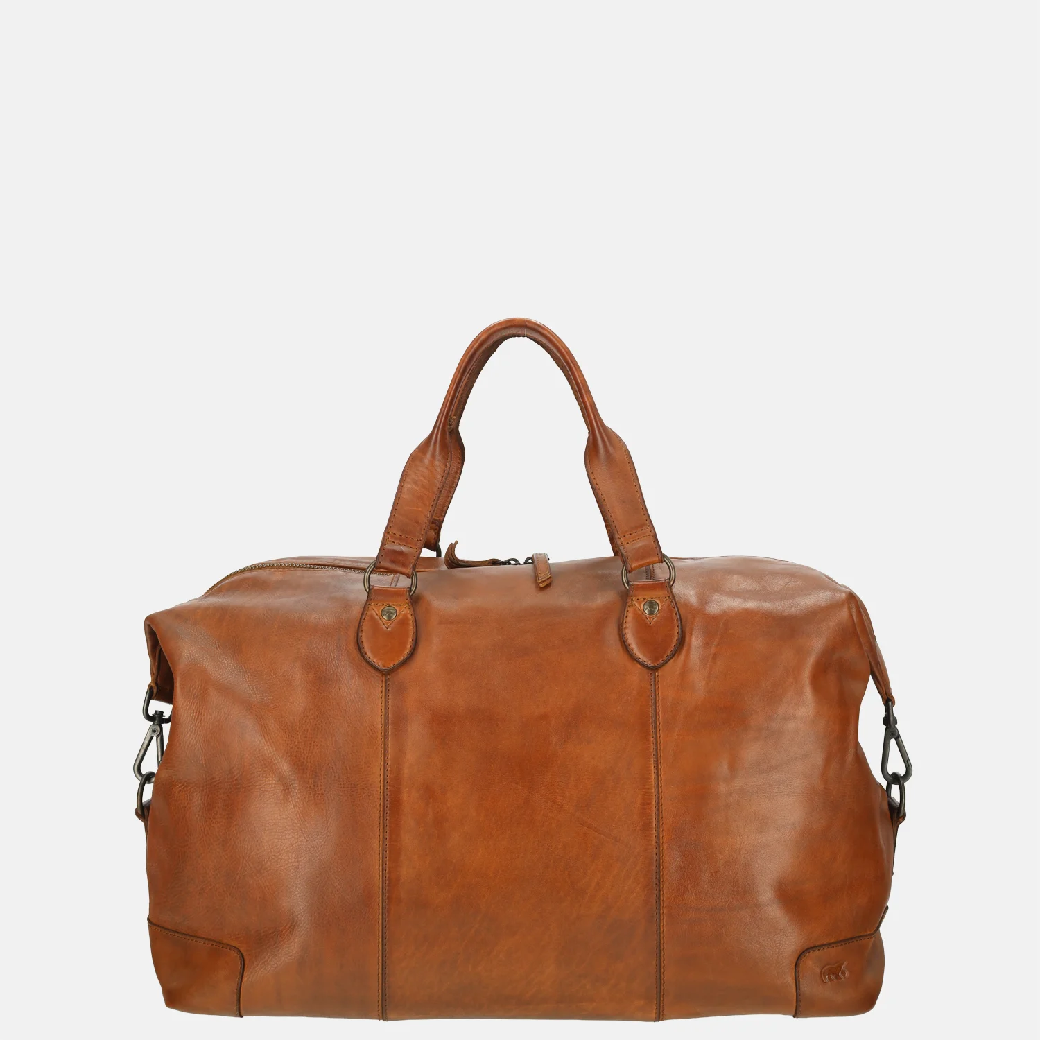 Bear Design Sam weekendtas + laptopvak cognac bij Duifhuizen