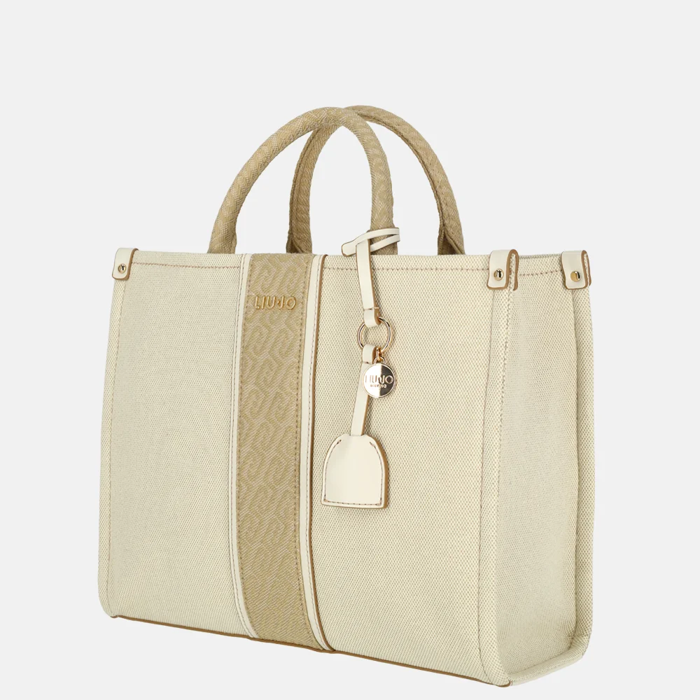 Liu Jo Ridhi tote shopper M neutro/cream bij Duifhuizen