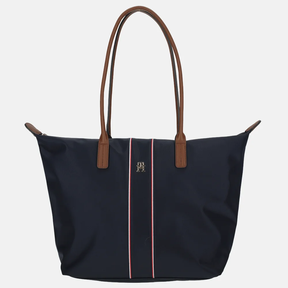 Tommy Hilfiger Popette shopper space blue corp bij Duifhuizen