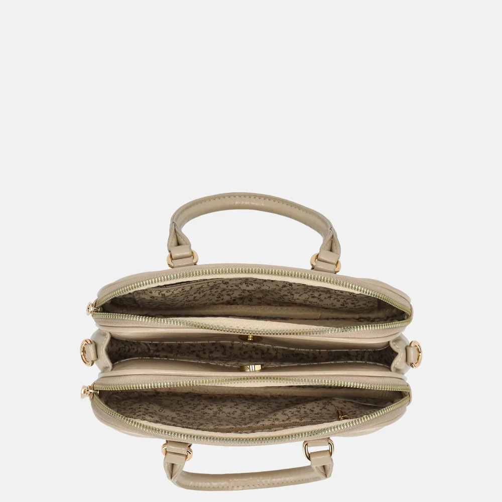 Flora & Co crossbody tas taupe bij Duifhuizen