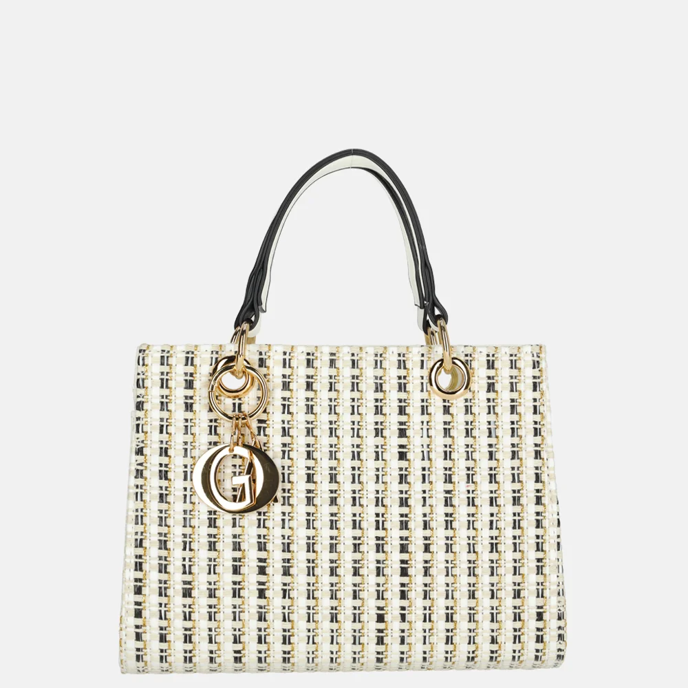 Firenze Bouclé handtas white bij Duifhuizen