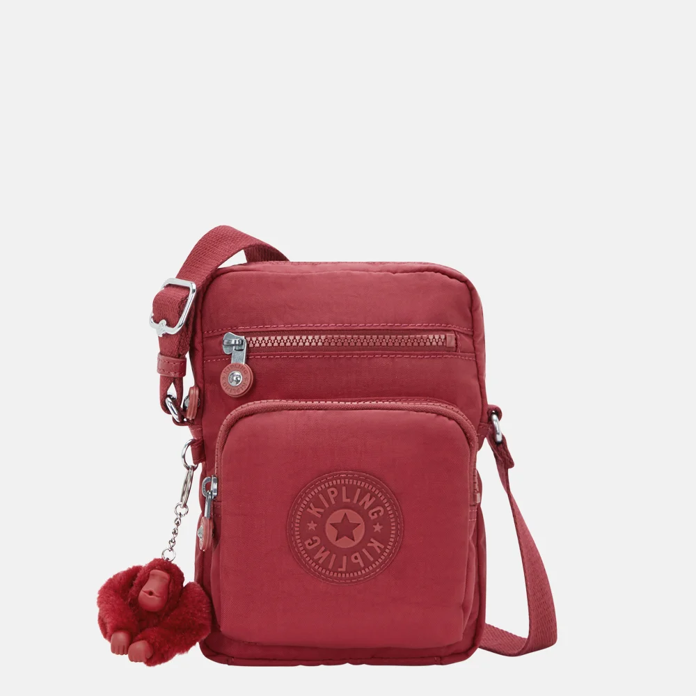 Kipling GUNNE telefoontas funky red bij Duifhuizen