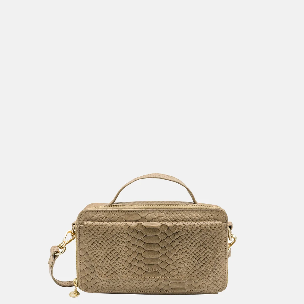 Mosz Naomi crossbody tas jungle taupe