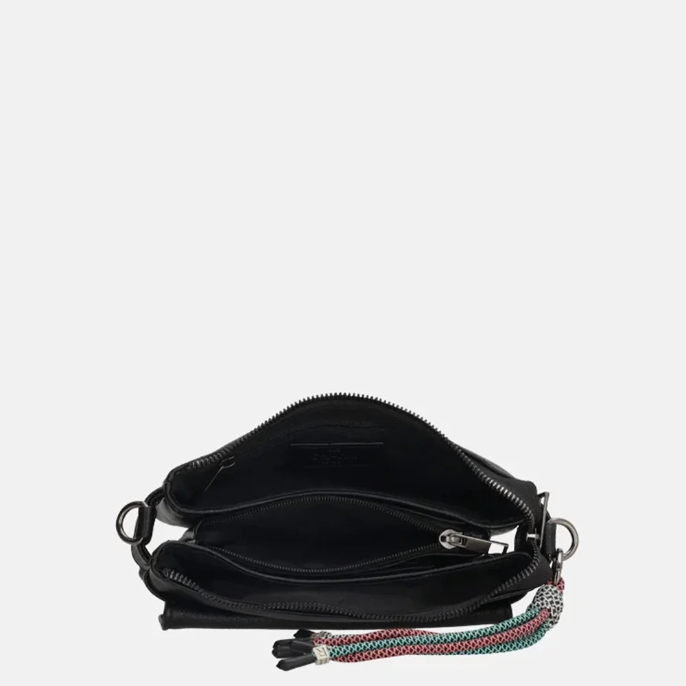 Charm London Tottingham crossbody tas S black bij Duifhuizen