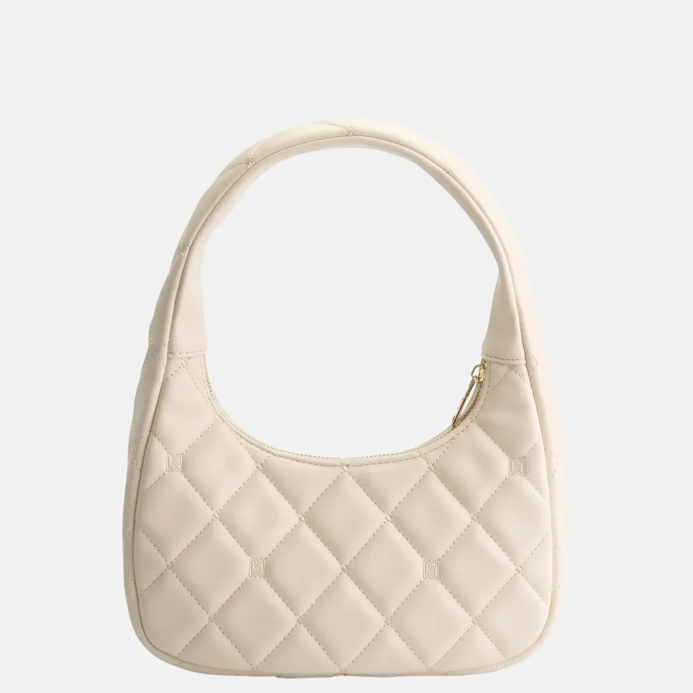 Nikkie Isla Diamond schoudertas cream bij Duifhuizen