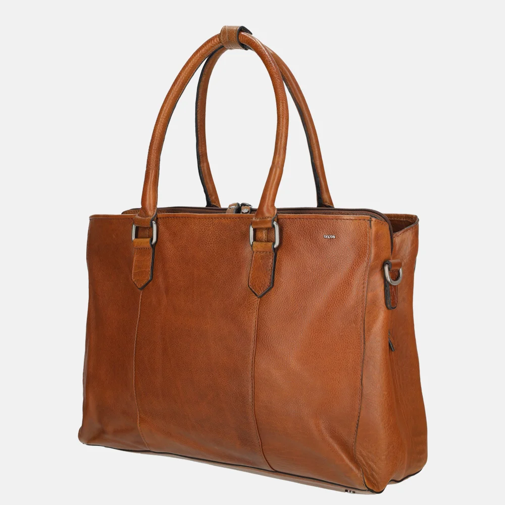 Berba Lucca laptoptas/shopper brandy bij Duifhuizen