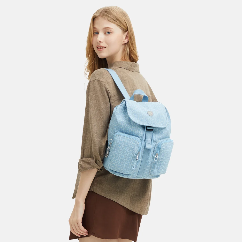 Kipling Anto rugzak S light denim bij Duifhuizen