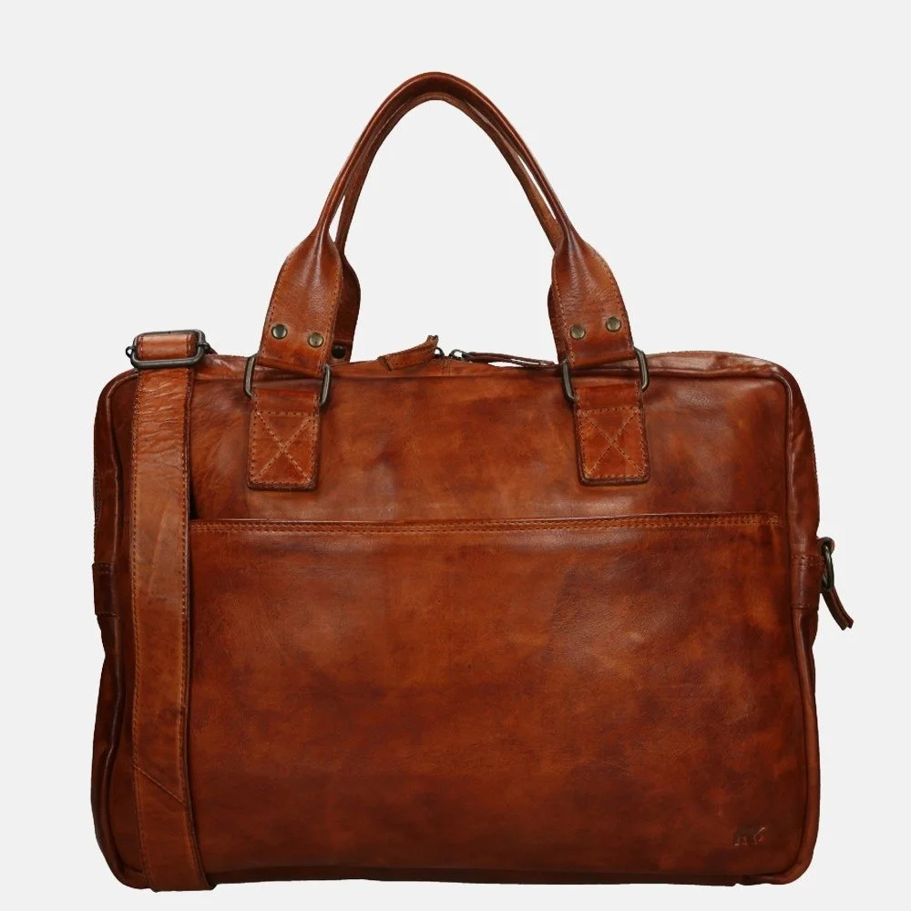 Bear Design Leandro laptoptas 15.4 inch cognac bij Duifhuizen