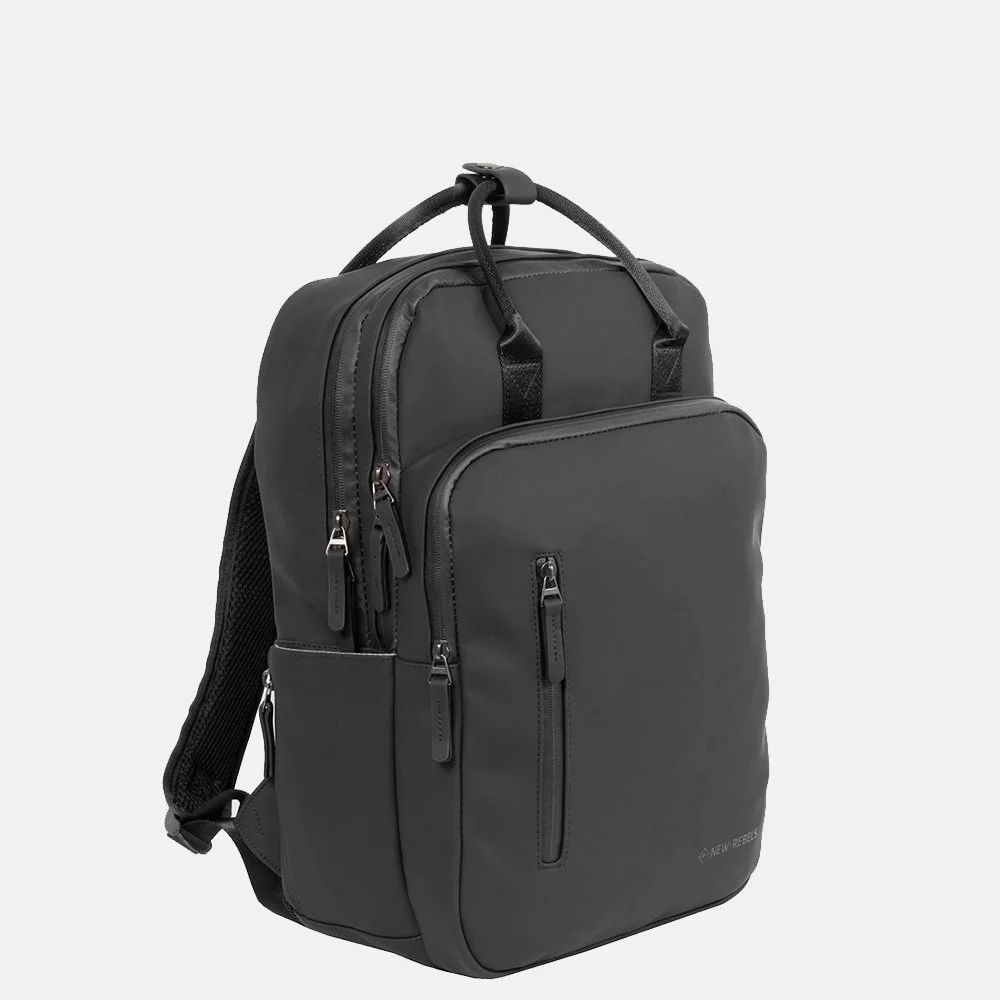 New Rebels William rugzak 15.6 inch black bij Duifhuizen