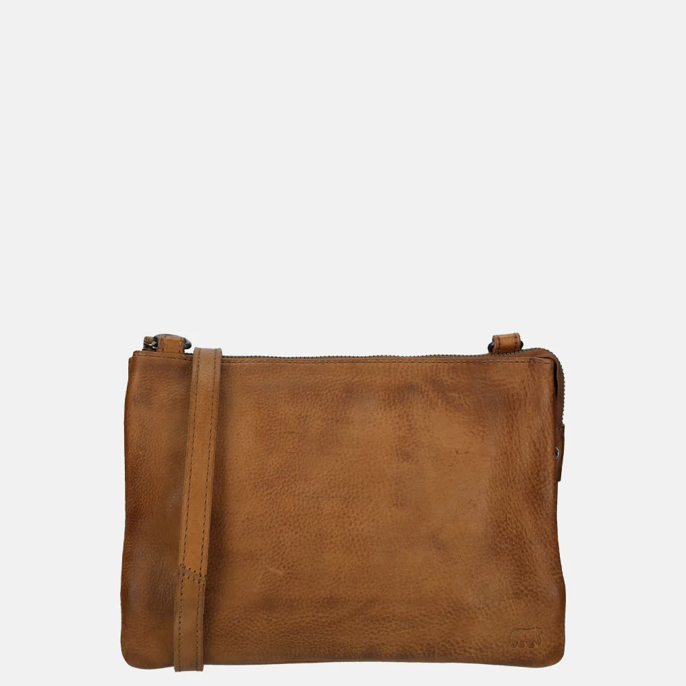 Bear Design crossbody tas cognac